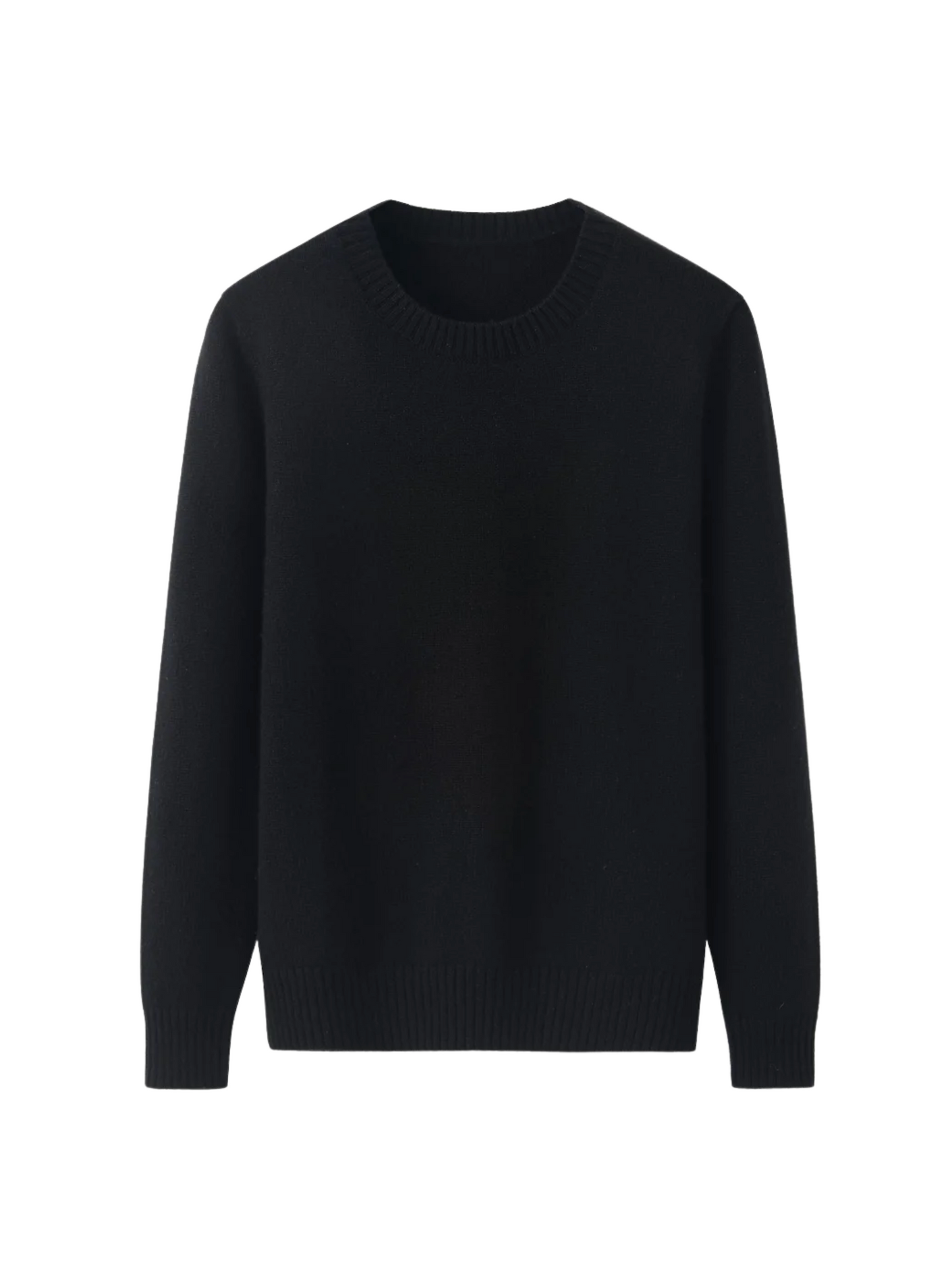Crewneck Cashmere Sweater - Black