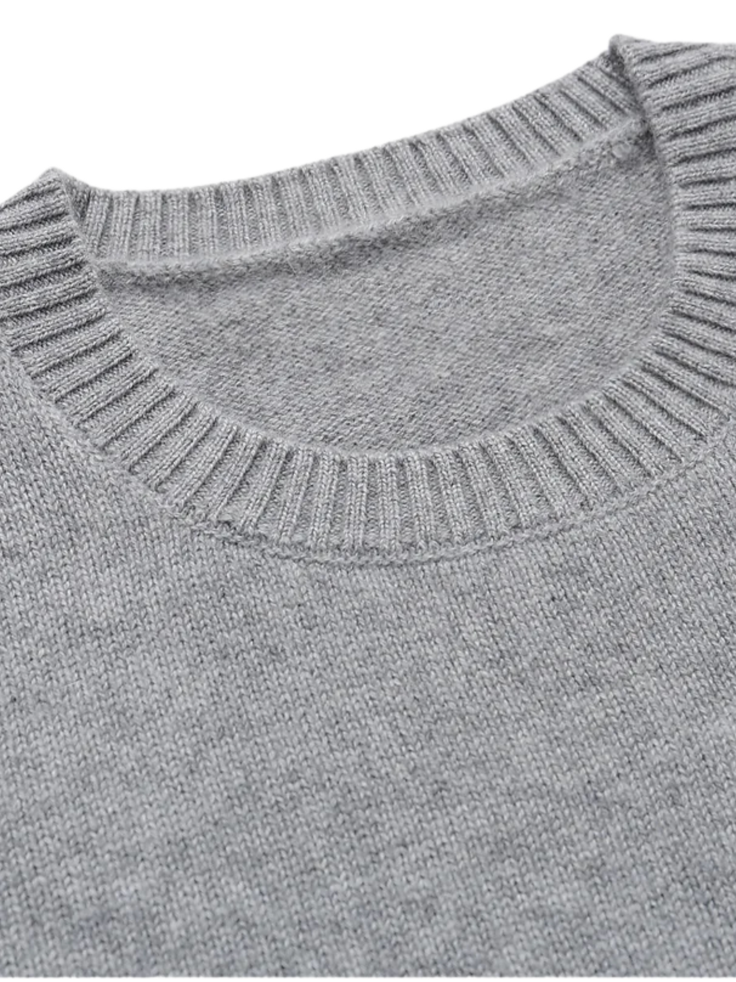 Crewneck Cashmere Sweater - Black