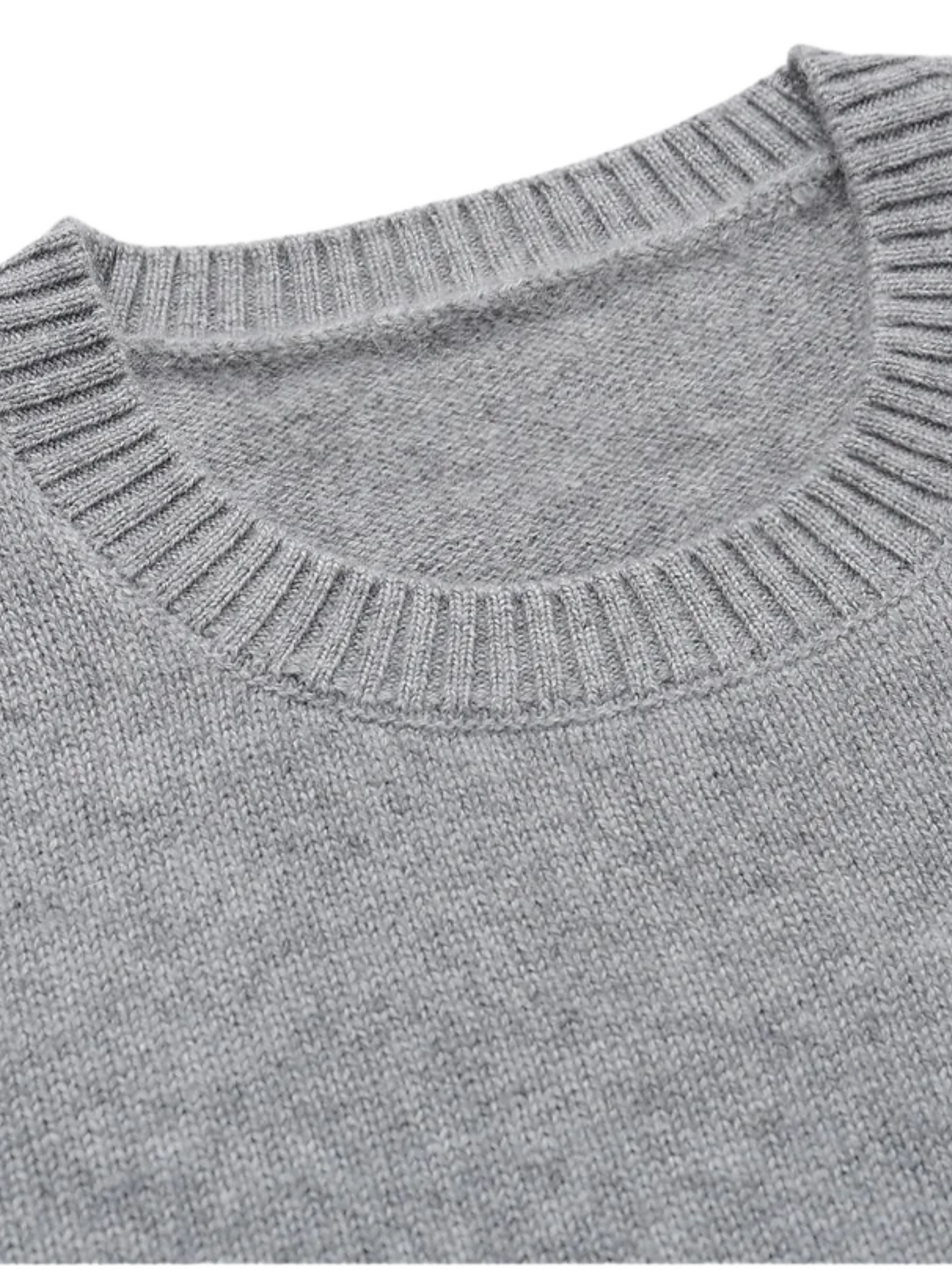 Crewneck Cashmere Sweater - Dark Gray