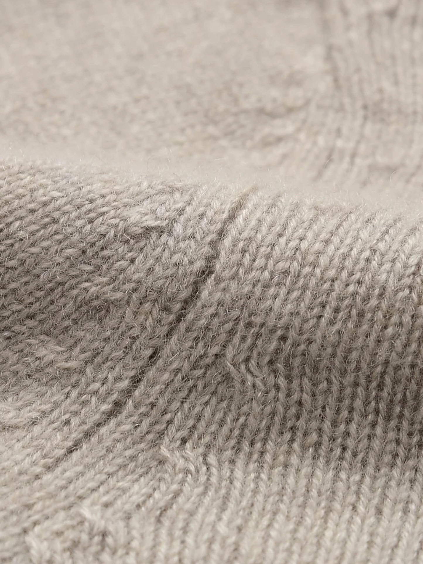 Mock Neck Cashmere Sweater - Taupe