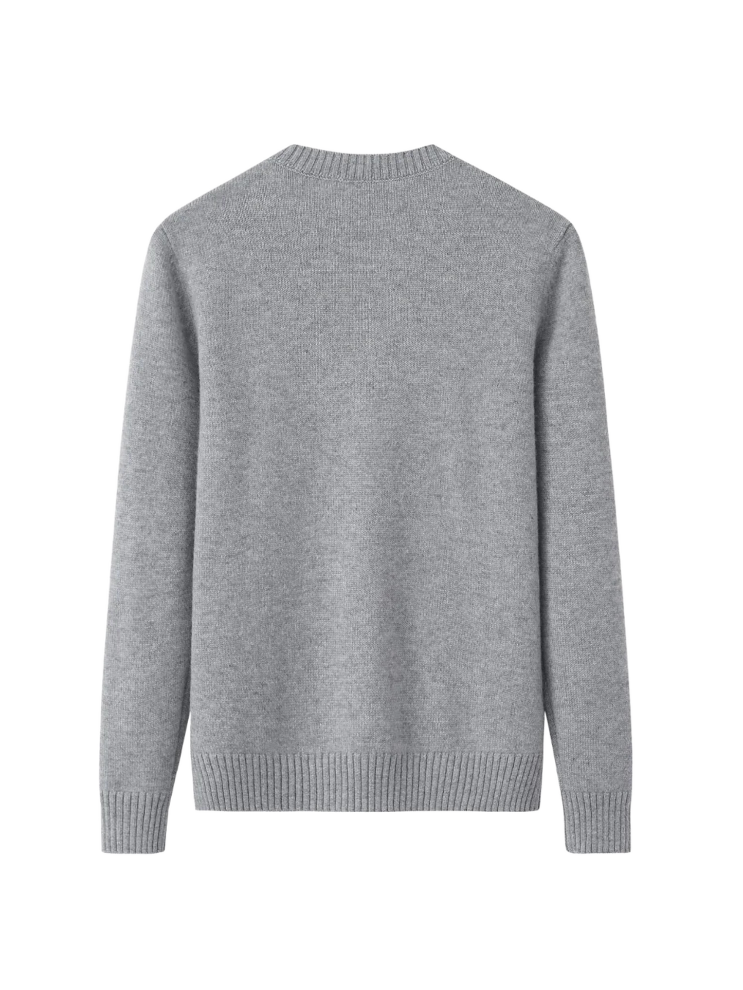 Crewneck Cashmere Sweater - Gray